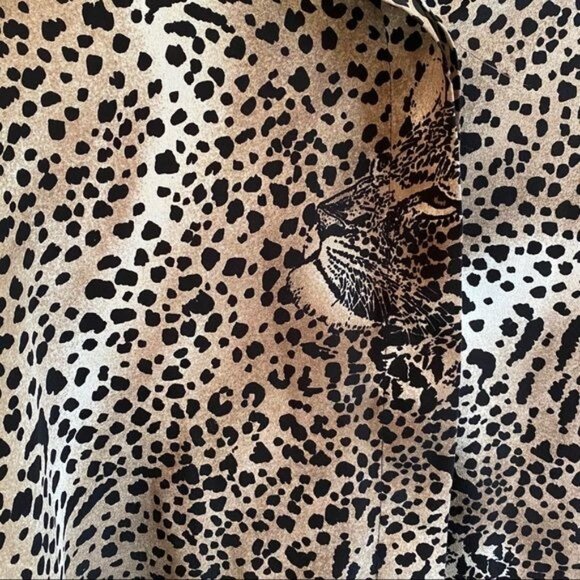 Animal Print Long Sleeve Plus Size Top Blouse Impressions of California - Picture 7 of 8